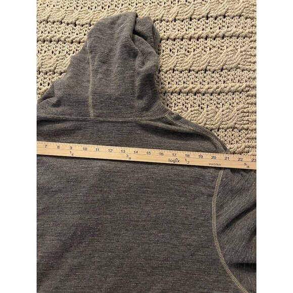 American Eagle Outfitters Classic Fit Hooded Pullover Sweatshirt L Gray - Picture 12 of 12